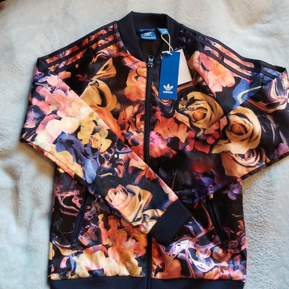 girls adidas floral jacket
